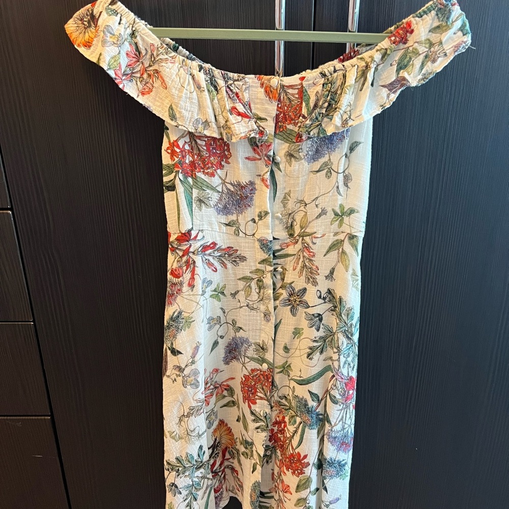 Zara midi off shoulder dress